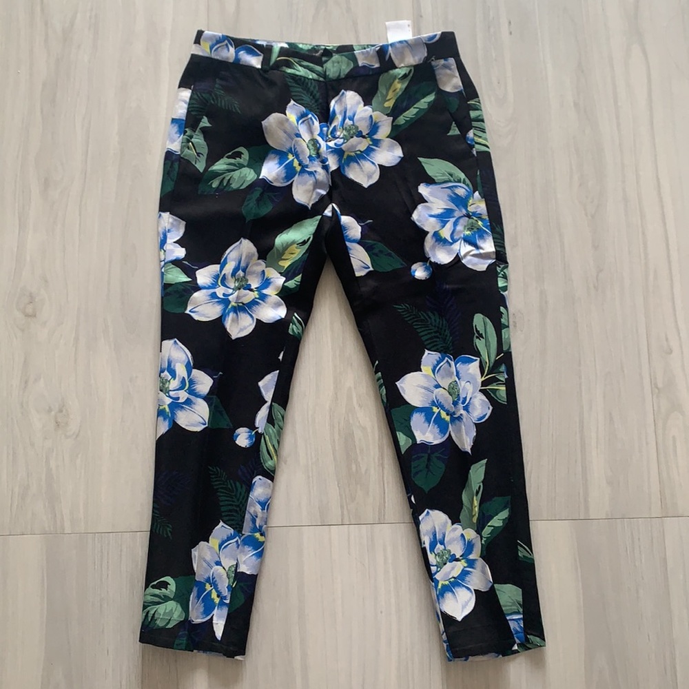 Banana Republic Floral Silk Pants